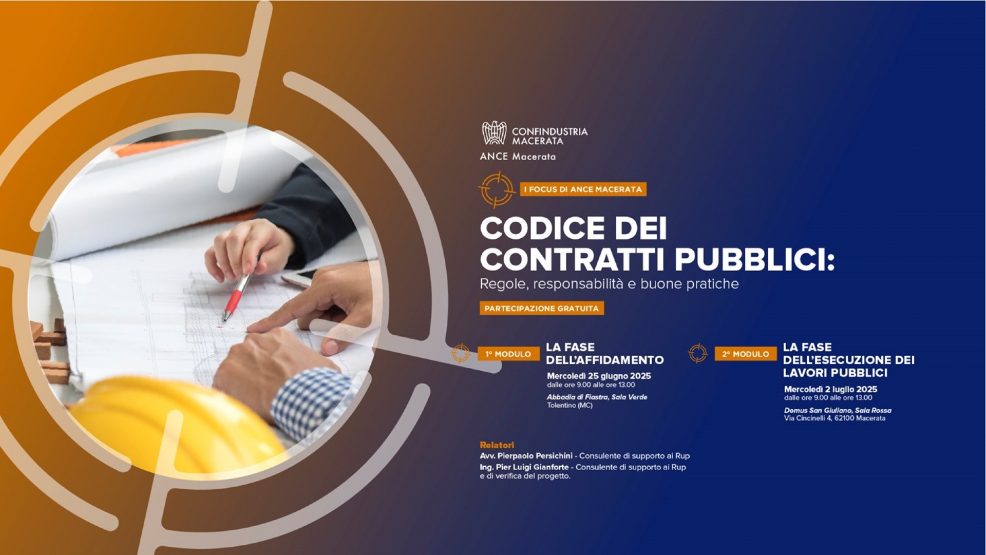 I FOCUS DI ANCE MACERATA: 25 giugno  AFFIDAMENTO DI LAVORI PUBBLICI