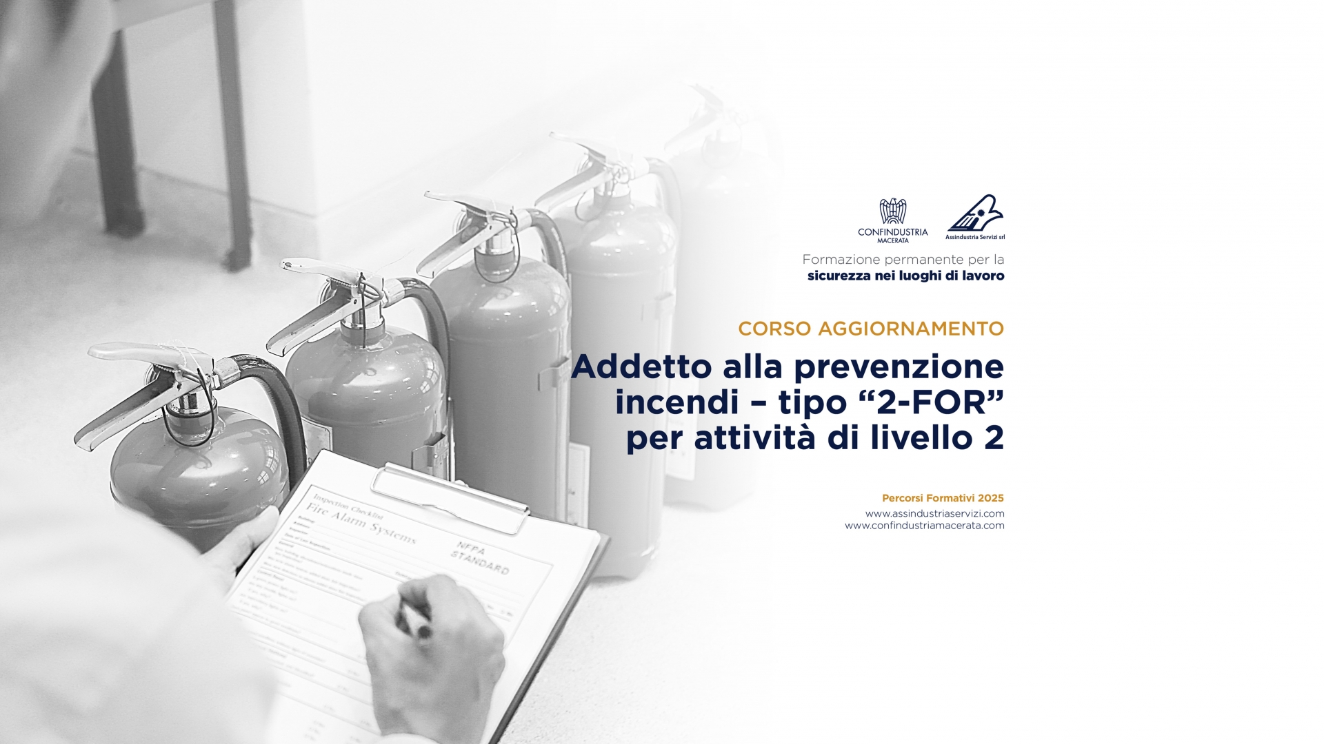 CORSO: Aggiornamento - Addetto alla prevenzione incendi (Livello 2) – 24 Ottobre 2025